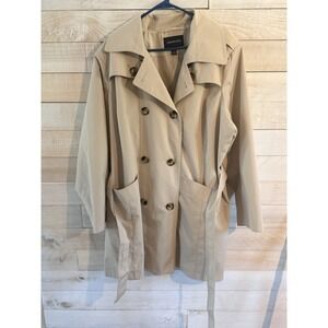Vintage  London Fog Men's Khaki Double Breasted Trench Coat Sz XXL